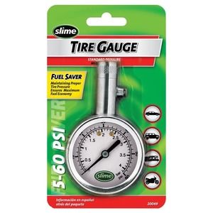 Slime Large Face Dial Tire Gauge 20049 (5-60 psi)